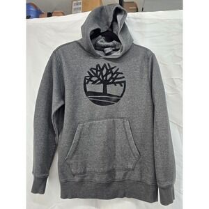 Kids Timberland Gray Tree Logo Hoodie‎ Sweatshirt Size L 14-16